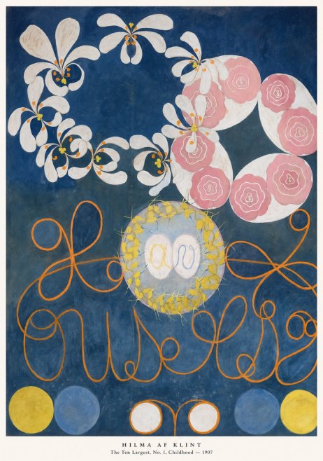 Hilma af Klint The Ten Largest, No. 1, Childhood I No5 - Affiche