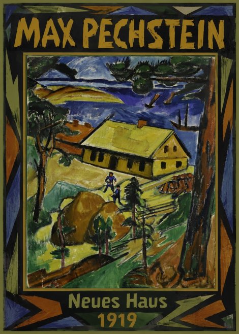 Max Pechstein Neues Haus No1 - Affiche