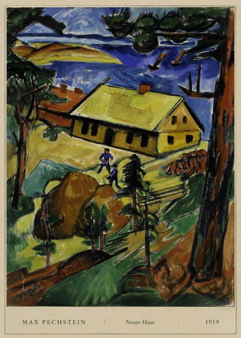 Max Pechstein Neues Haus No6 - Affiche