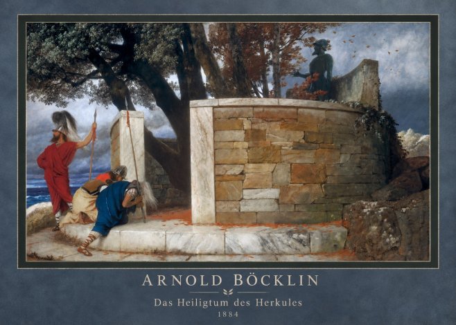 Arnold Böcklin Das Heiligtum Des Herkules II No4 - Affiche