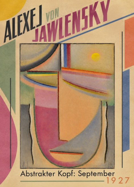 Alexej von Jawlensky Abstrakter Kopf: September No5 - Affiche