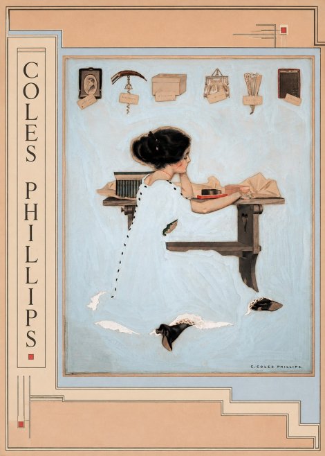 Coles Phillips Thinking of Him No2 - Affiche
