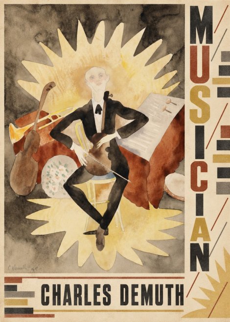 Charles Demuth Musician No5 - Affiche