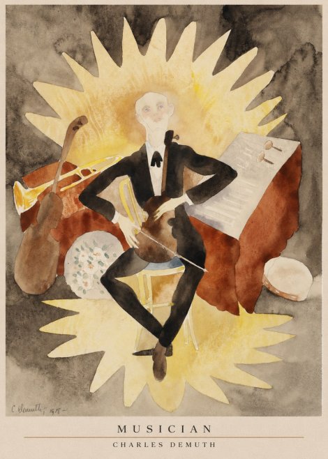 Charles Demuth Musician No6 - Affiche