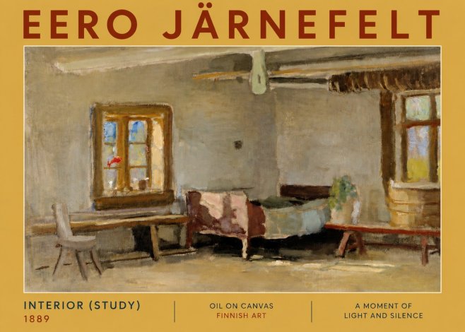 Eero Järnefelt Interior (Study) No5 - Affiche