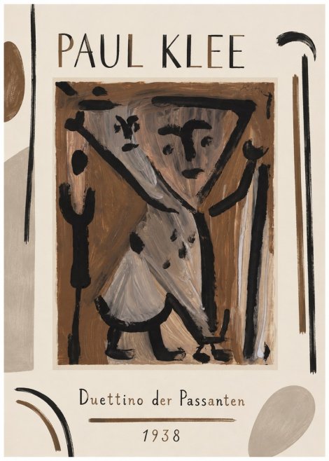 Paul Klee Duettino Der Passanten No1 - Affiche