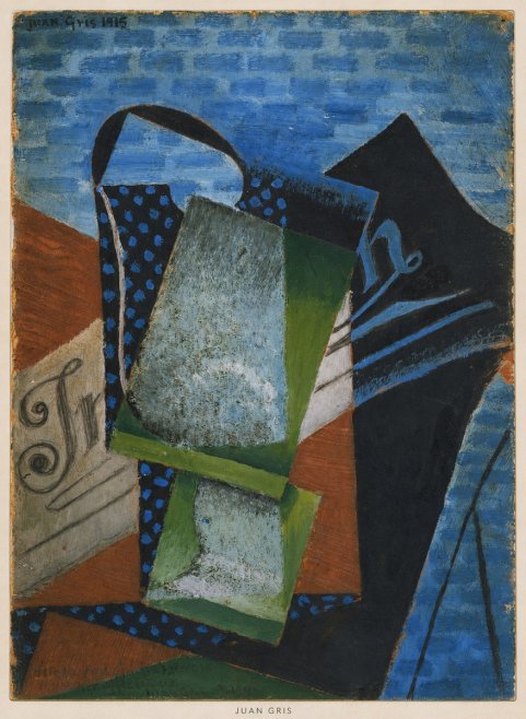Juan Gris Still Life with Fruit Bowl and Bottle No5 - Affiche