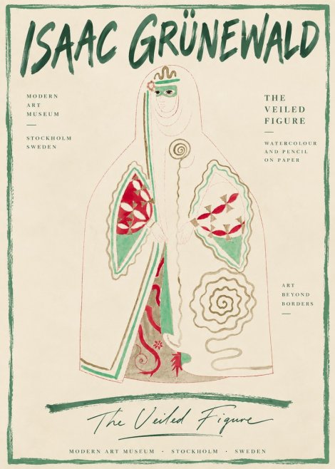 Isaac Grünewald The Veiled Figure No6 - Affiche