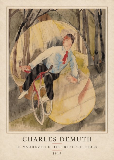 Charles Demuth In Vaudeville: the Bicycle Rider No4 - Affiche