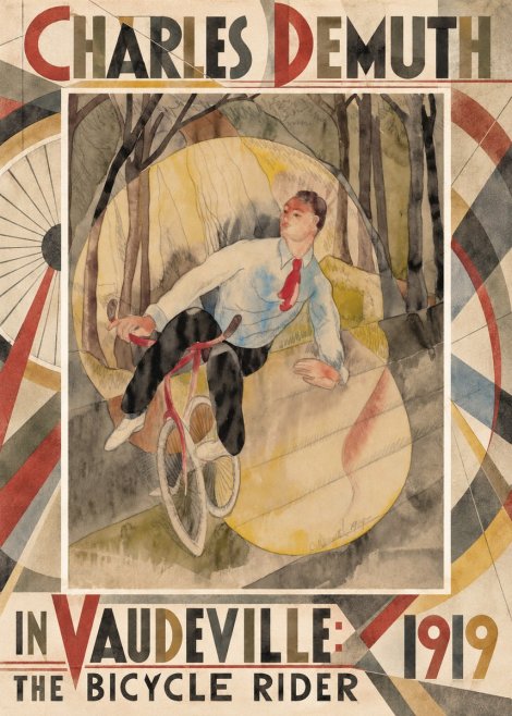 Charles Demuth In Vaudeville: the Bicycle Rider No6 - Affiche