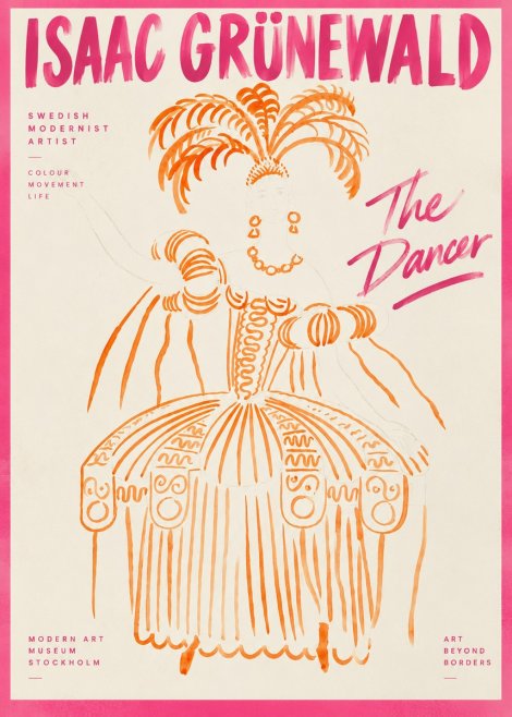 Isaac Grünewald The Dancer II No2 - Affiche
