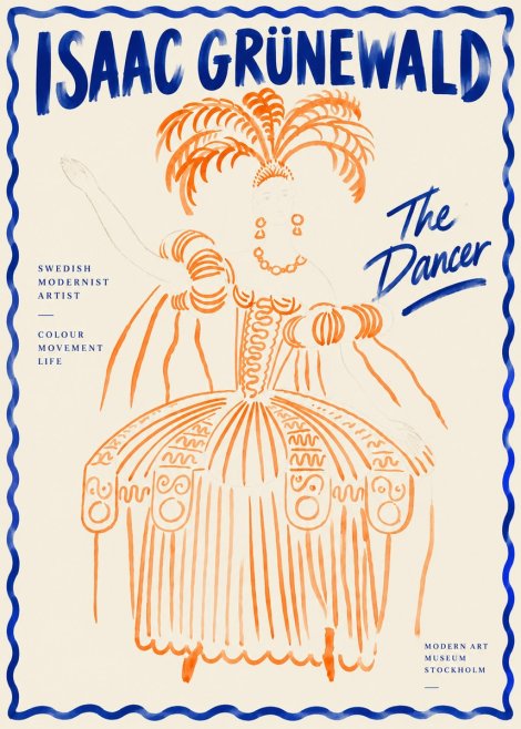 Isaac Grünewald The Dancer II No4 - Affiche