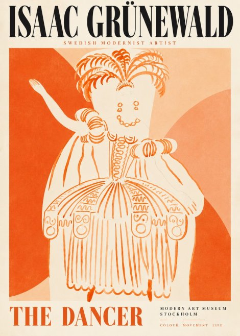 Isaac Grünewald The Dancer II No5 - Affiche