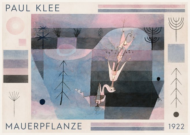Paul Klee Mauerpflanze No1 - Affiche