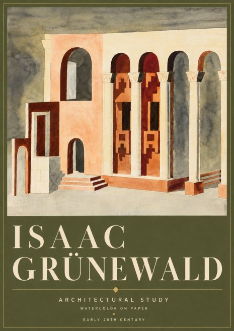 Isaac Grünewald Architectural Study II No6 - Affiche