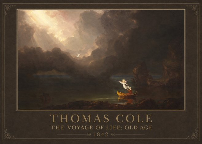 Thomas Cole The Voyage of Life: Old Age IV No1 - Affiche