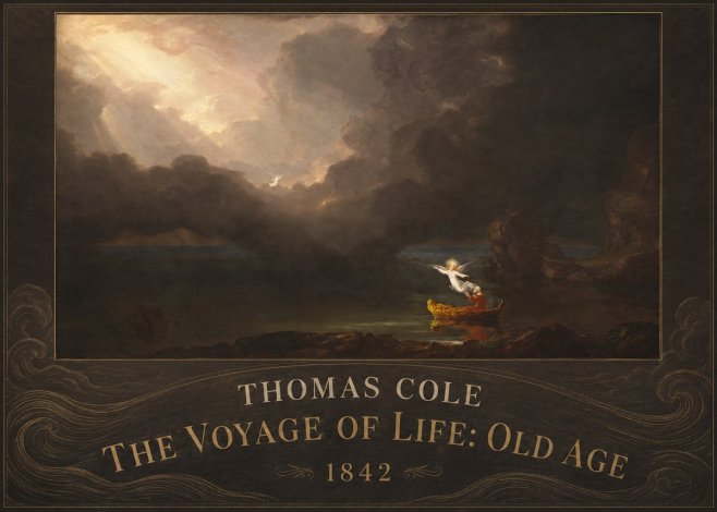 Thomas Cole The Voyage of Life: Old Age IV No4 - Affiche