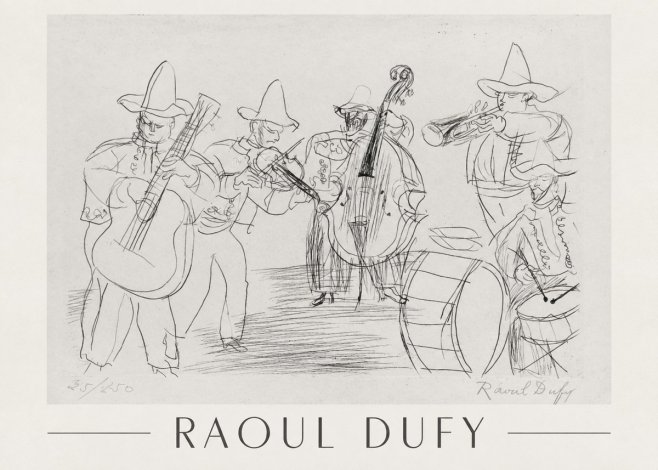 Raoul Dufy Musicians No1 - Affiche