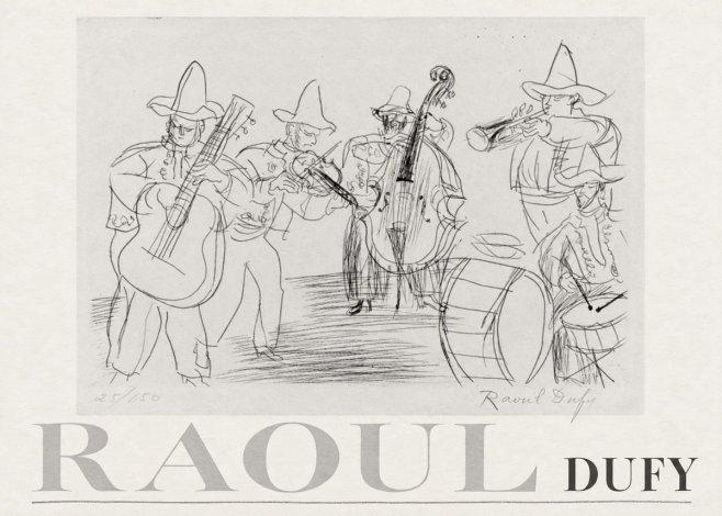 Raoul Dufy Musicians No3 - Affiche
