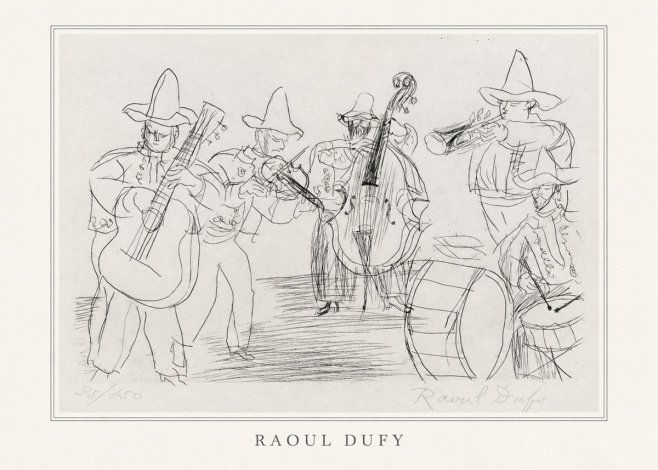 Raoul Dufy Musicians No4 - Affiche