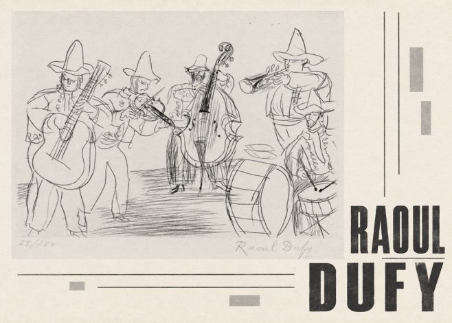 Raoul Dufy Musicians No5 - Affiche