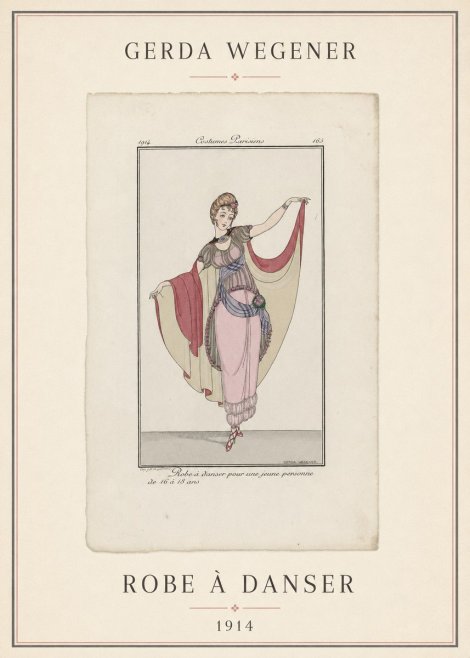 Gerda Wegener Robe À Danser No4 - Affiche