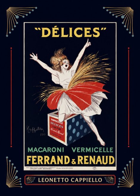 Leonetto Cappiello Délices II No6 - Affiche
