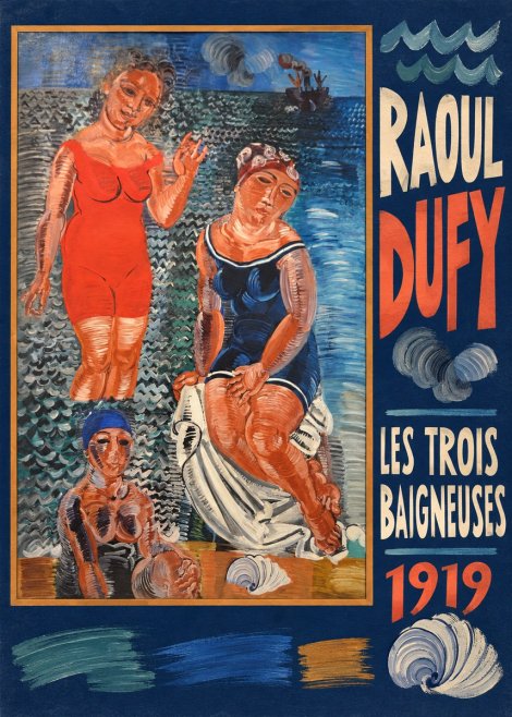 Raoul Dufy Les Trois Baigneuses No5 - Affiche