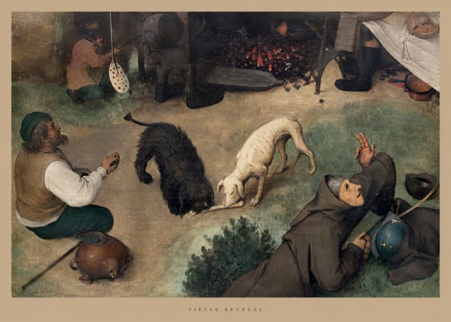 Pieter Bruegel The Beggars No6 - Affiche