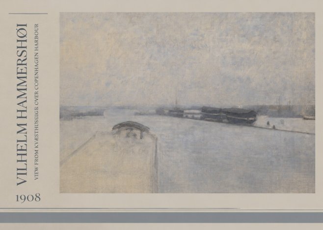 Vilhelm Hammershøi View from Kvæsthusgade over Copenhagen Harbour No2 - Affiche