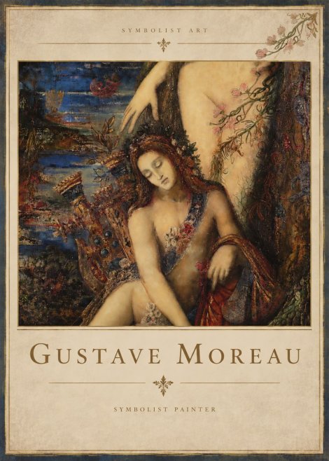 Gustave Moreau Symbolist Painting No4 - Affiche