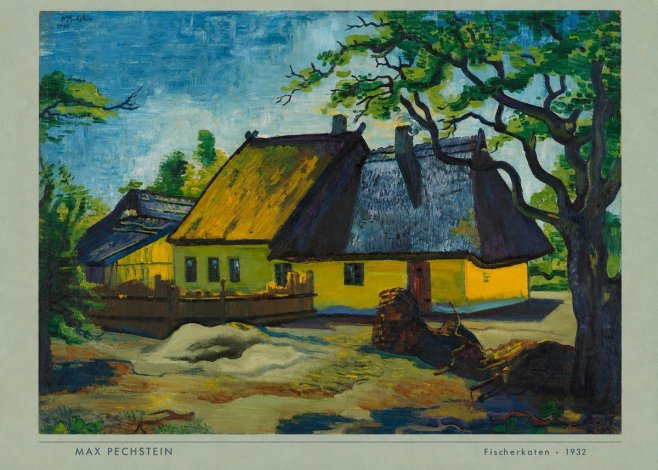 Max Pechstein Fischerkaten No4 - Affiche
