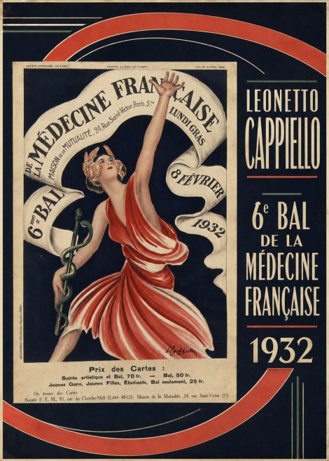 Leonetto Cappiello 6E Bal De La Médecine Française - 1932 No4 - Affiche