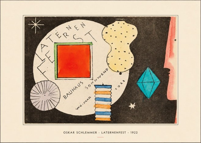 Oskar Schlemmer Laternenfest No4 - Affiche