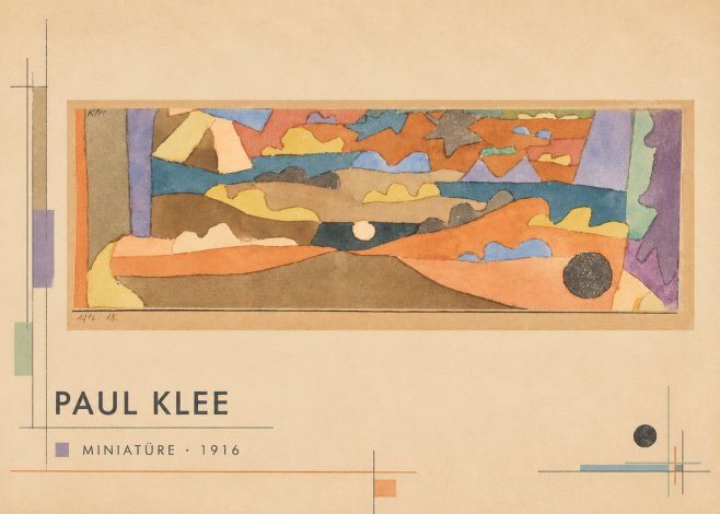 Paul Klee Miniatüre · 1916 No6 - Affiche