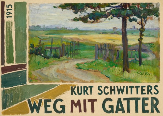 Kurt Schwitters Weg Mit Gatter No2 - Affiche