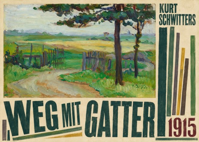 Kurt Schwitters Weg Mit Gatter No6 - Affiche