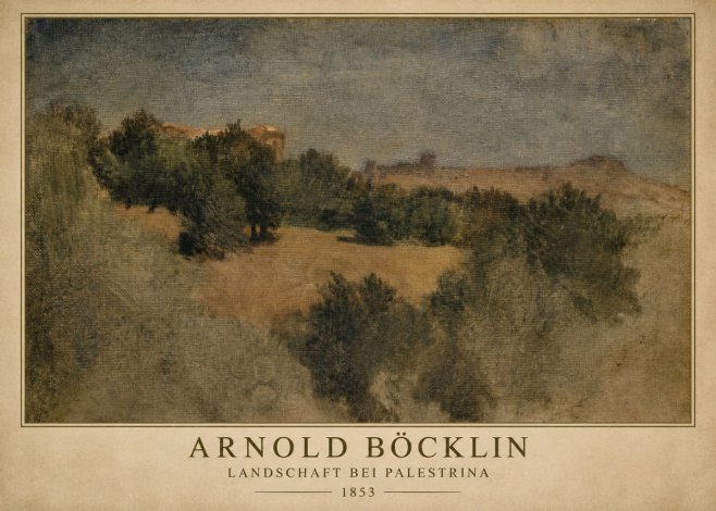 Arnold Böcklin Landschaft Bei Palestrina No1 - Affiche