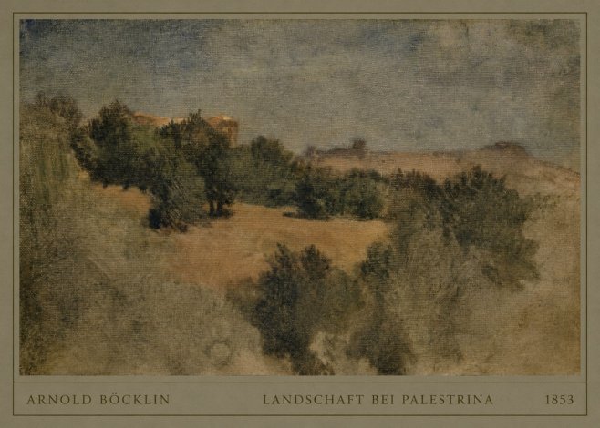 Arnold Böcklin Landschaft Bei Palestrina No4 - Affiche