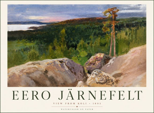 Eero Järnefelt View from Koli No1 - Affiche