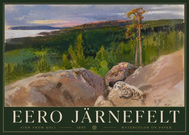 Eero Järnefelt View from Koli No3 - Affiche