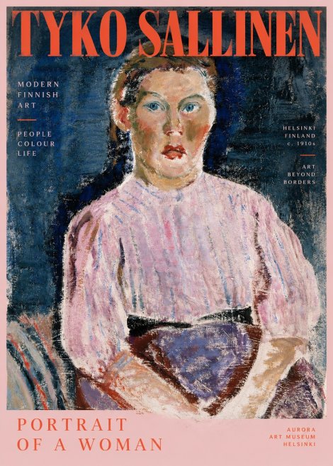 Tyko Sallinen Portrait of a Woman II No2 - Affiche