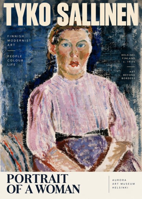 Tyko Sallinen Portrait of a Woman II No4 - Affiche