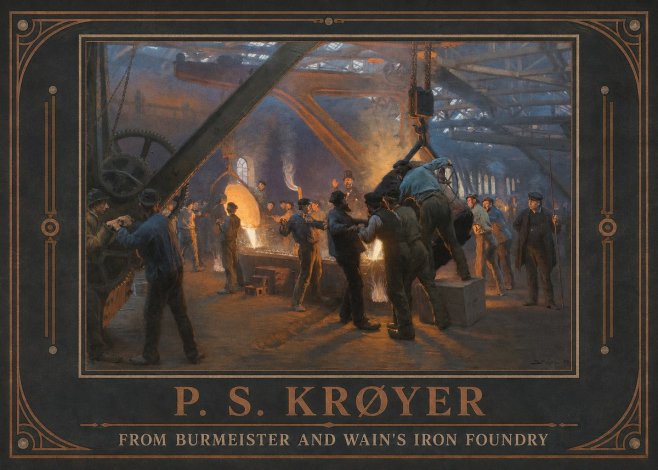P.S. Krøyer From Burmeister and Wain's Iron Foundry No1 - Affiche