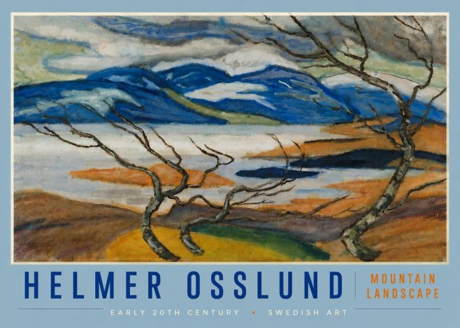 Helmer Osslund Mountain Landscape No4 - Affiche