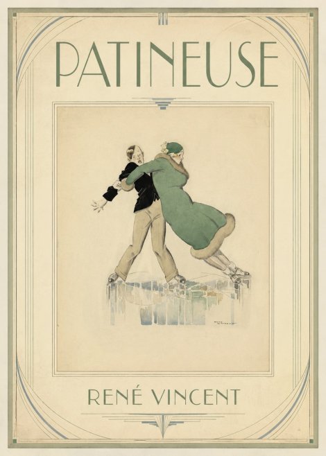 René Vincent Patineuse No1 - Affiche