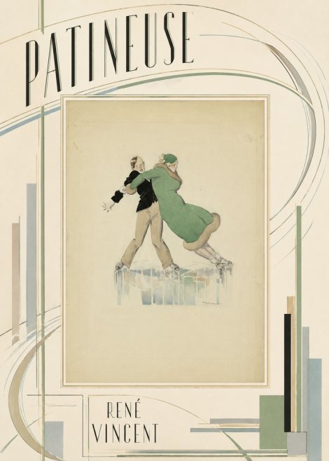 René Vincent Patineuse No3 - Affiche