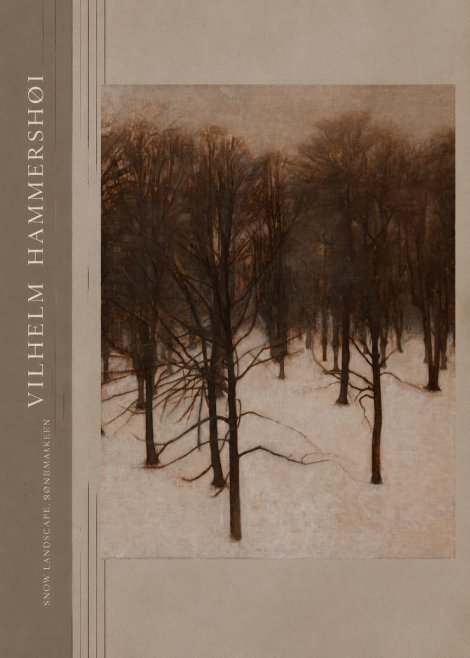 Vilhelm Hammershøi Snow Landscape, Søndermarken No2 - Affiche