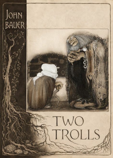 John Bauer Two Trolls No2 - Affiche