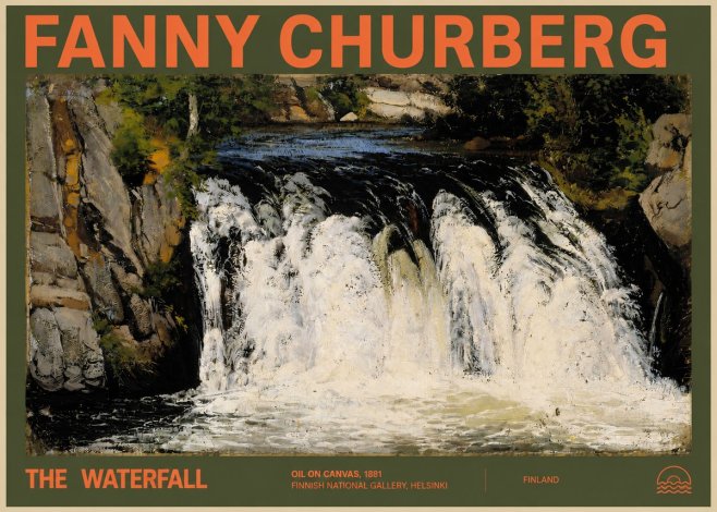 Fanny Churberg The Waterfall No2 - Affiche